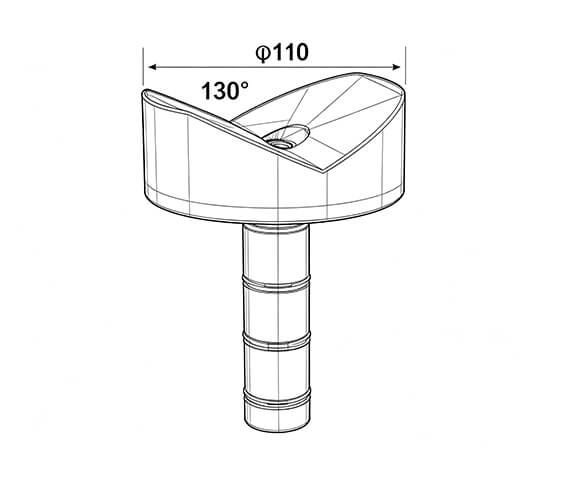 V‑block locations(φ110‑130°)