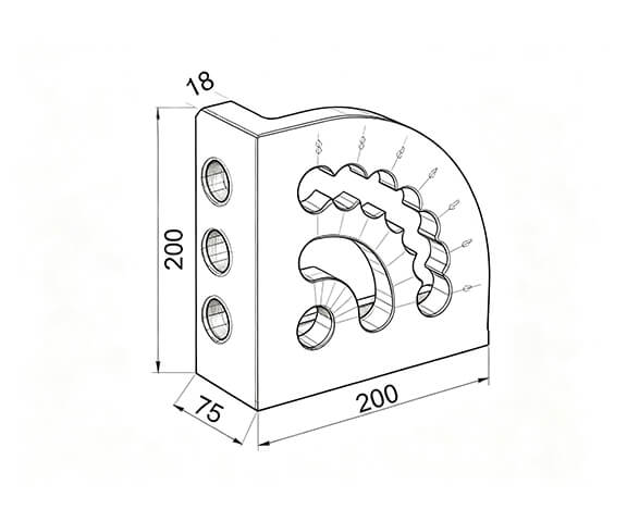 Adjustable Angle bracket(R)
