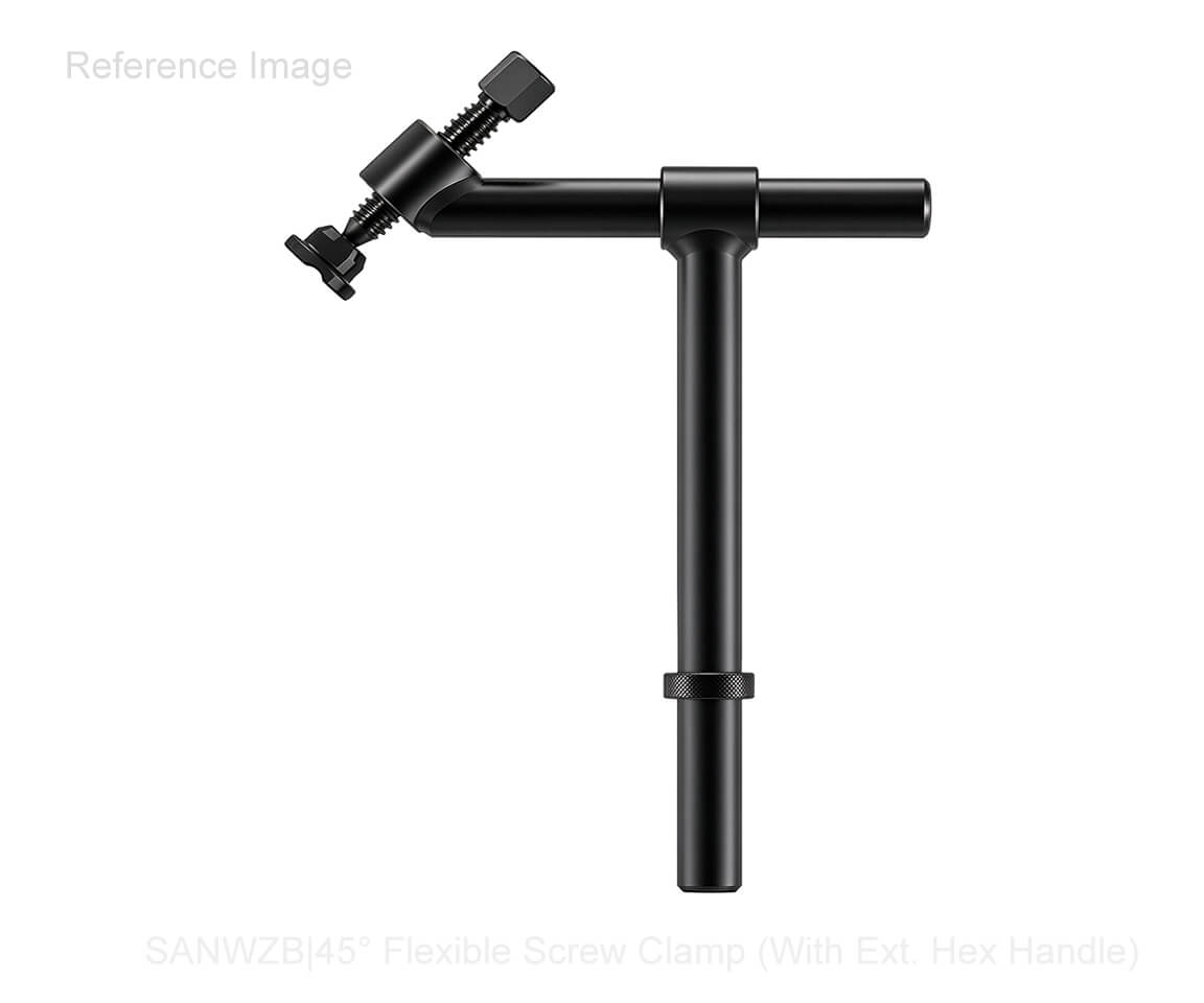 45° Flexible Screw Clamp With Ext. Hex Handle Ref.3