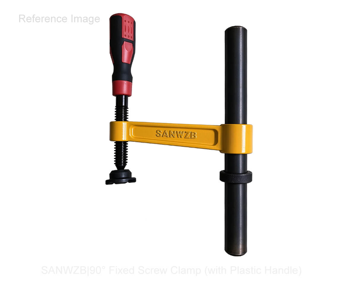 90° Fixed Screw Clamp (with Plastic Handle)