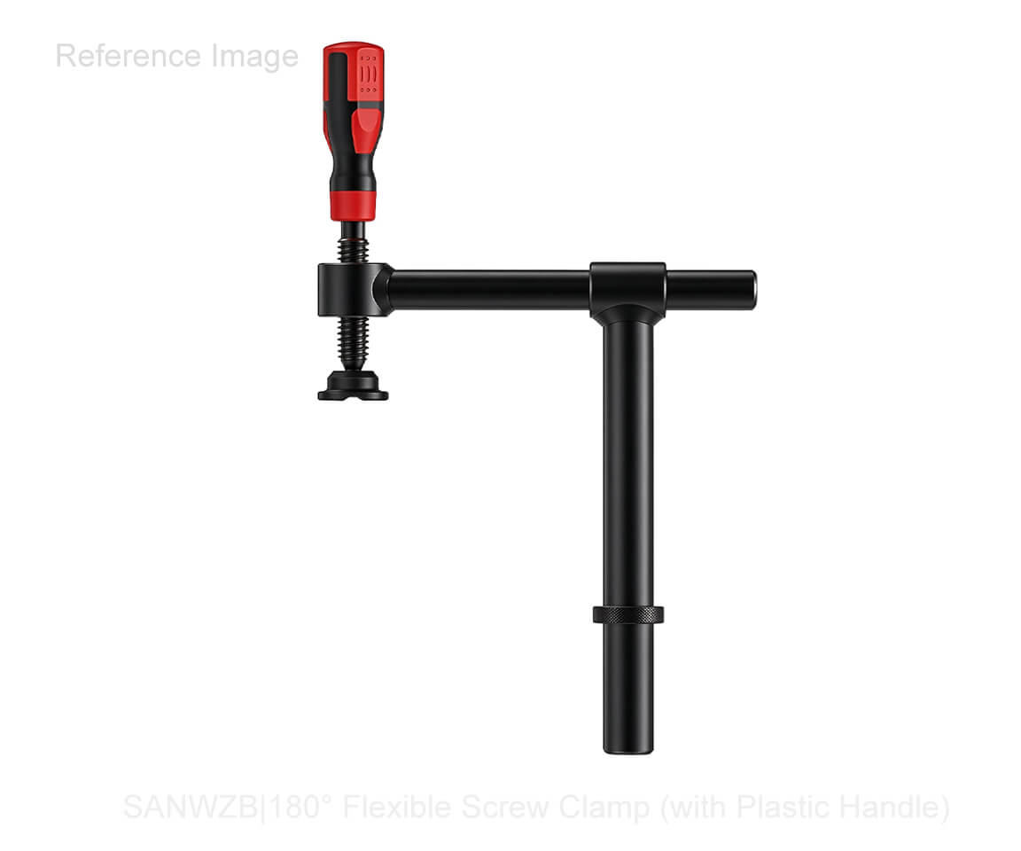 180° Flexible Screw Clamp With Plastic Handle