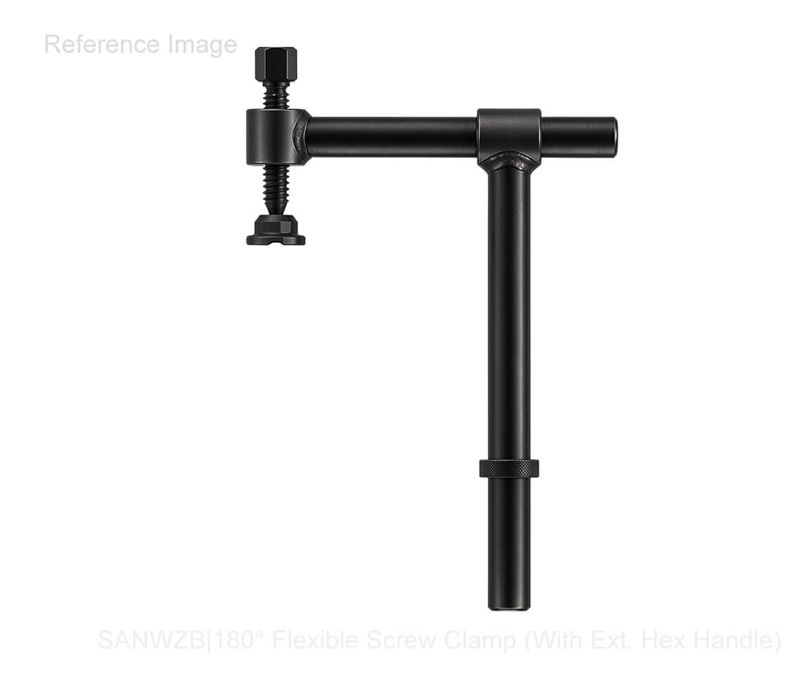 180° Flexible Screw Clamp With Ext. Hex Handle Ref.3