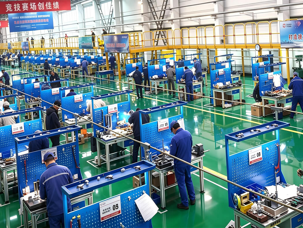 Good Welding Table in use at China CRRC workers welding skills competition