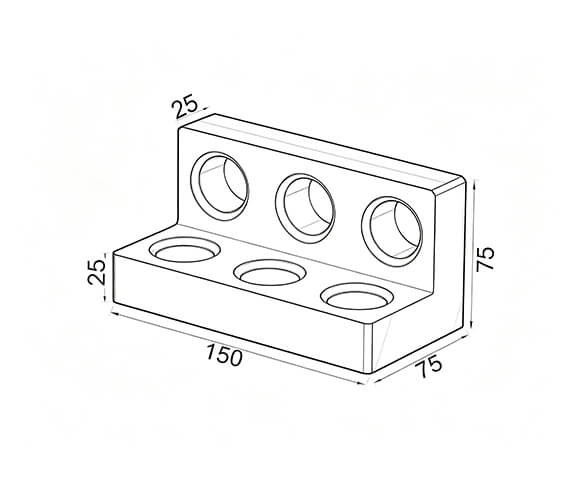 D28-Angle bracket(150x75x75)