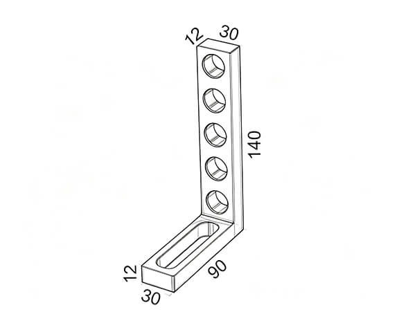 D16-Clamping and locating angle (90x30x140)