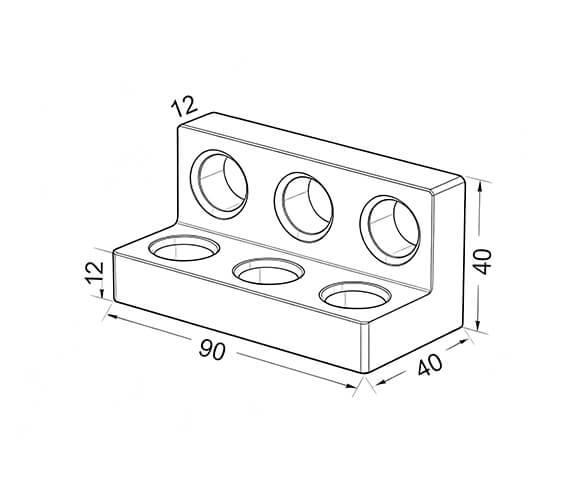 D16-Angle bracket (90x40x40)