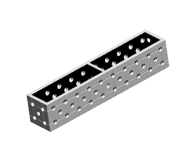 D16-100x100 Spacer Block U-shape