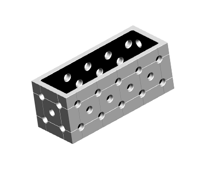 D16-150x100 Spacer Block U-shape