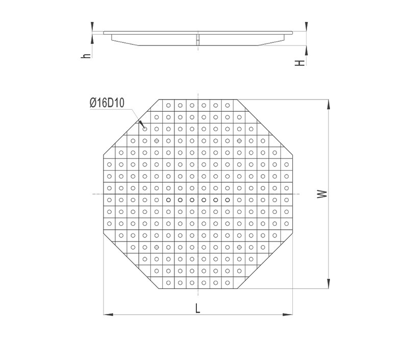 D16-2D Octagonal Table（B）