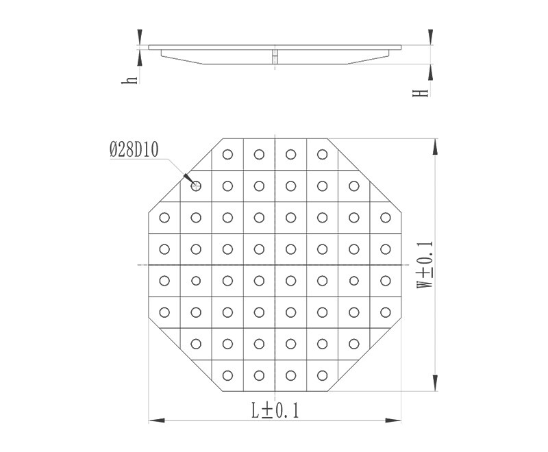 D28-2D Octagonal  Table (B)